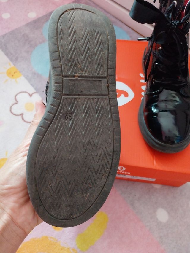 Botas Garvalín niña, negras,talla 32