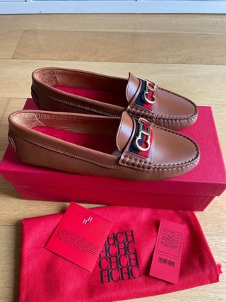 Mocasines Carolina Herrera Marrón 37