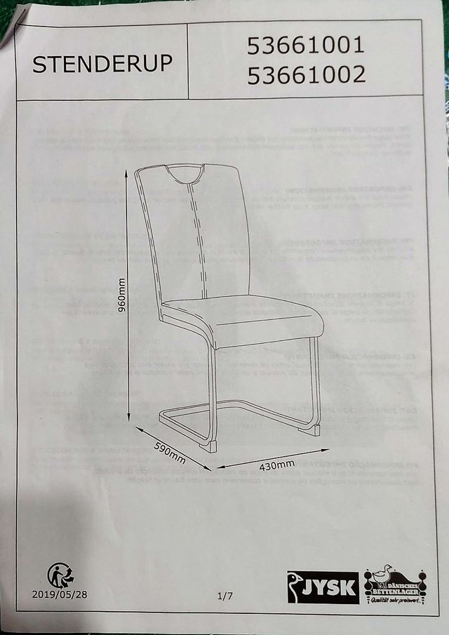 Sedia JYSK STENDERUP - Grigio