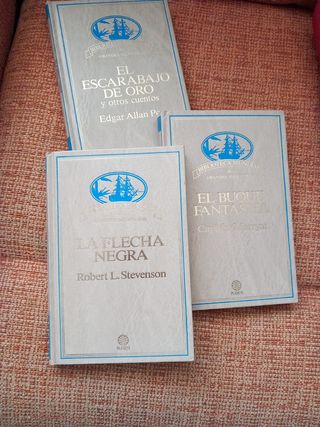 Lote 3 libros.Grandes aventuras.Allan Poe, Stevens