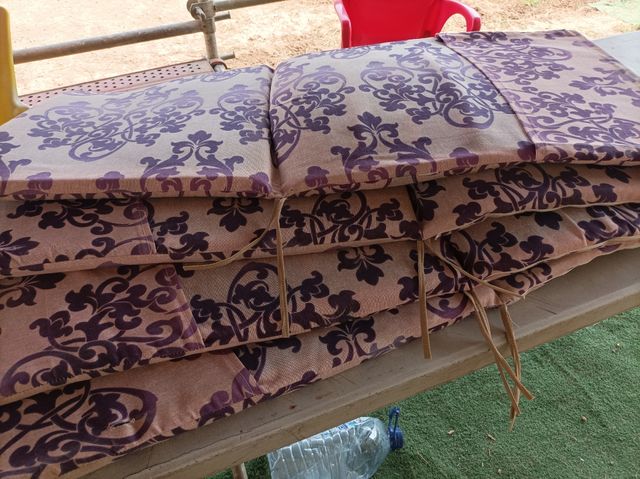 Cojines sillas - Beige/Morado