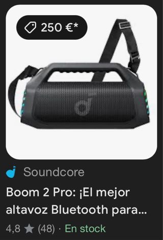 Altavoz Soundcore / portatil - Negro/Verde