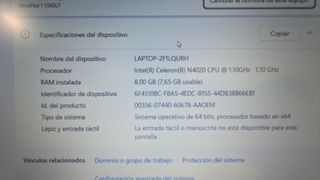 Portátil Lenovo Plata