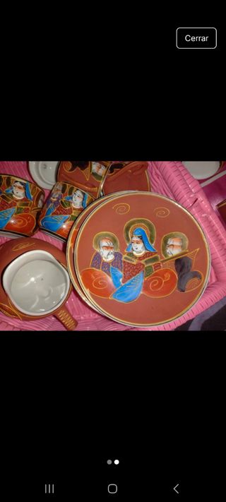 Juego té Satsuma antiguo