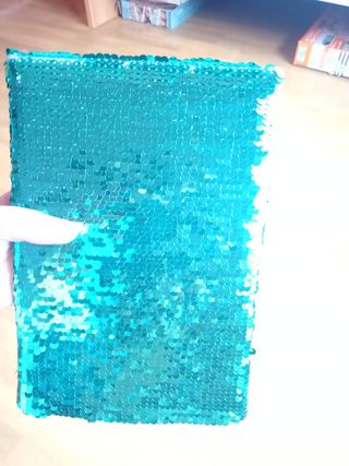 Libreta lentejuelas monstruo