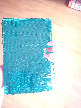 Libreta lentejuelas monstruo