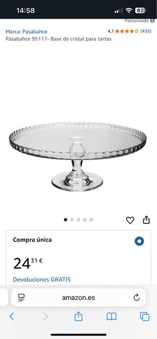 Base cristal para tartas - Pasteles