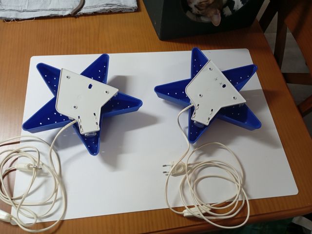 2 LAMPARAS ESTRELLA AZUL IKEA