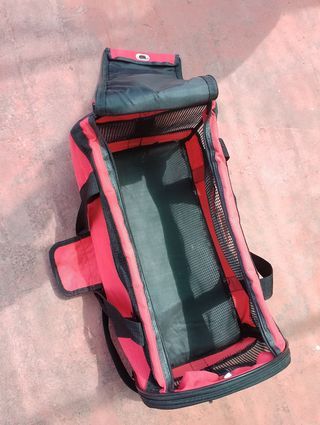 Transportín mascota bolso lona 48x30x28 CM