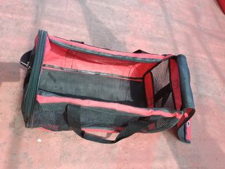 Transportín mascota bolso lona 48x30x28 CM