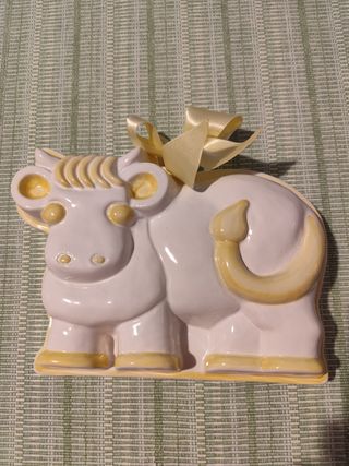 Formella mucca Thun - Decorazione