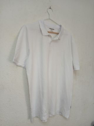 Polo Jack & Jones XL blanco