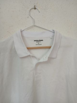 Polo Jack & Jones XL blanco