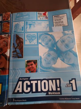 Libro y cuadernillo de inglés.
1° ESO