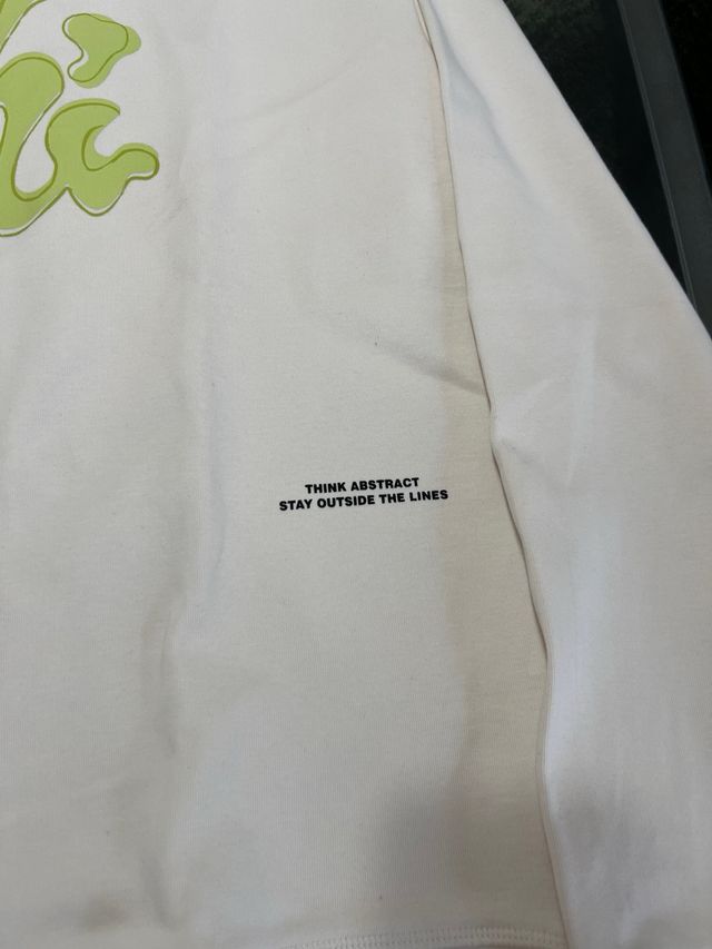 Sudadera ZARA beige y verde