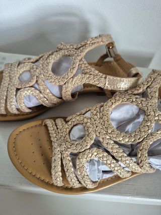 Sandalias GEOX doradas mujer talla 37