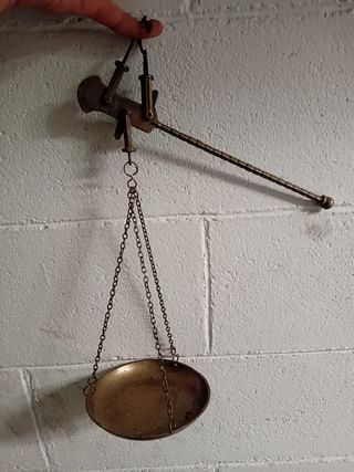 Bilancia stadera vintage ottone