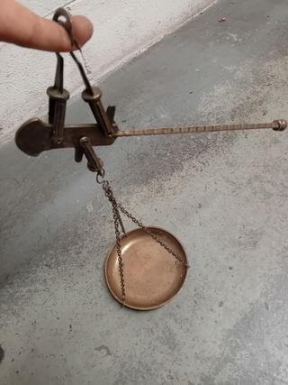 Bilancia stadera vintage ottone