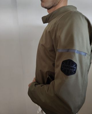 Chaqueta moto Oxford Harrington verde talla L con