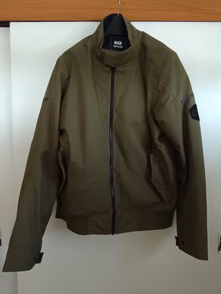 Chaqueta moto Oxford Harrington verde talla L con