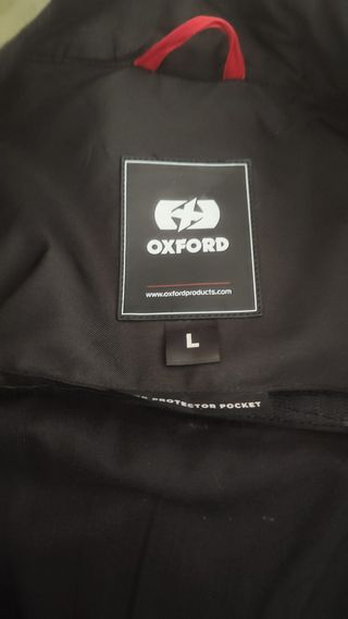 Chaqueta moto Oxford Harrington verde talla L con