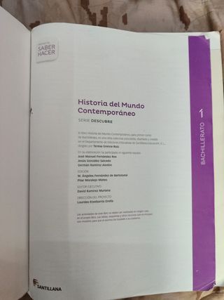 Historia del mundo contemporaneo 1