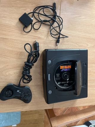 Sega Saturn consola negra