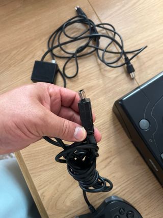 Sega Saturn consola negra