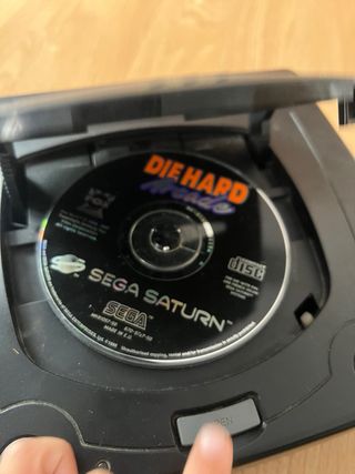 Sega Saturn consola negra