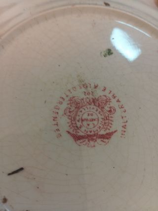 Plato ovalado inglés, porcelana