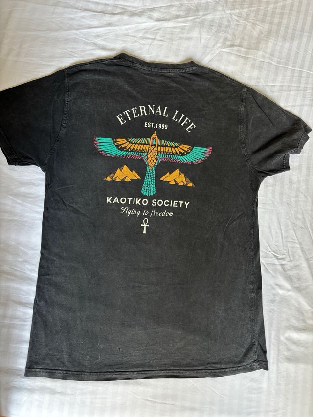 Camiseta Kaotiko negra - Talla S
