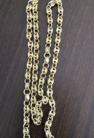 Conjunto  grano de cafe en oro laminado 14k 