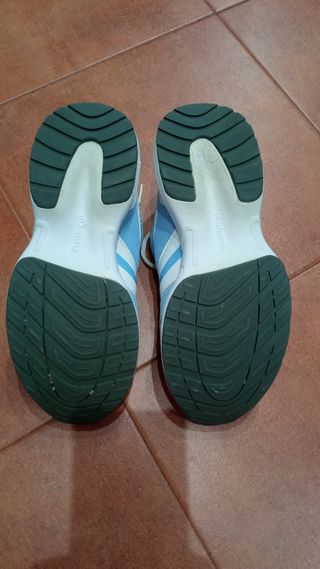 Zapatillas deportivas azules y blancas