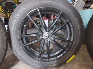 Llantas V1 R18 negras + neumáticos 225/60 