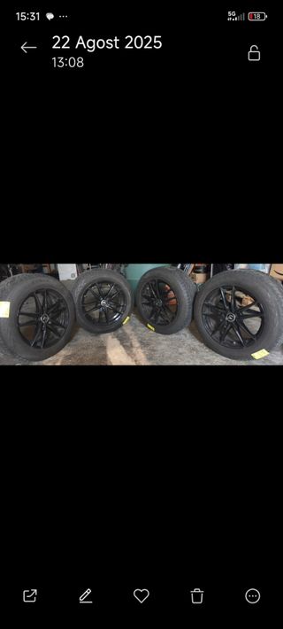 Llantas V1 R18 negras + neumáticos 225/60 