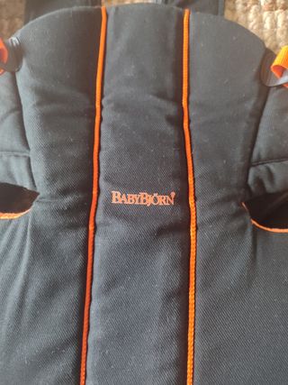 Babybjörn Portabebés - Negro/Naranja