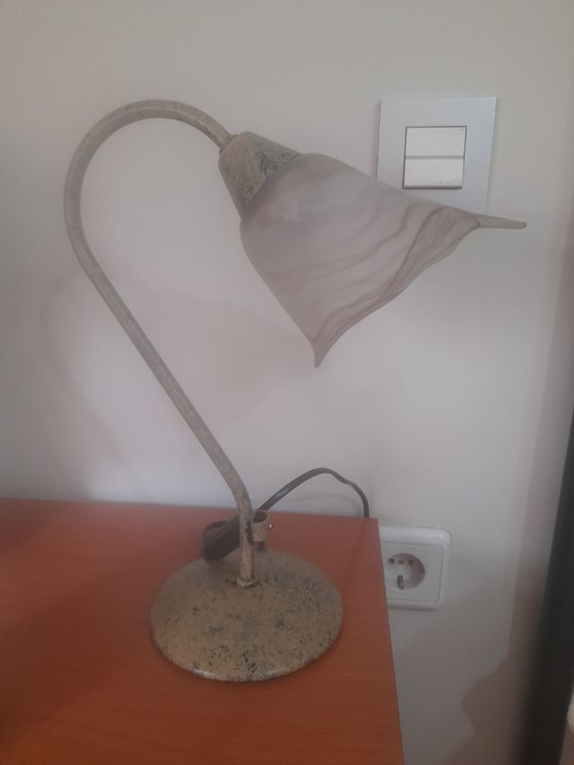 Lámpara techo + 2 lámparas de mesa- beige