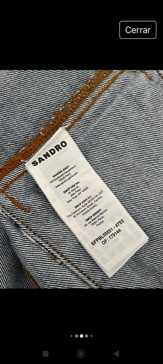 Chaqueta vaquera Sandro azul