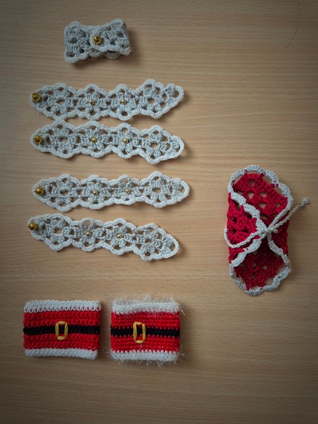 Set Natale uncinetto: porta tovaglioli