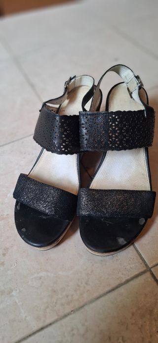 Zeppa nera elegante tg 41