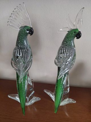 2 Pájaros Cristal Murano