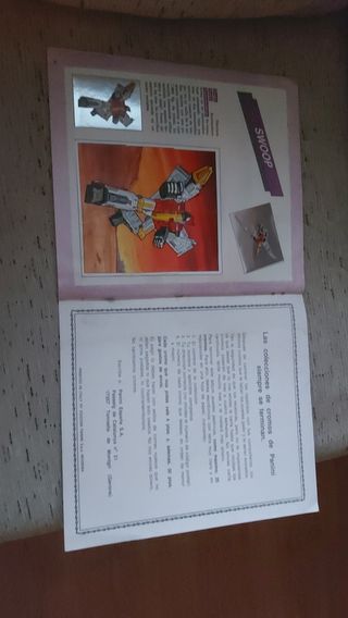 Álbum cromos Transformers