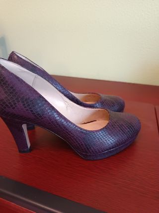 Tacones Clarks Morados