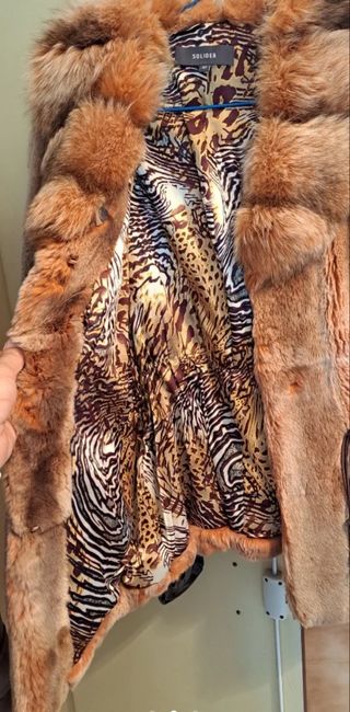 Lujoso,Chaquetón piel chinchilla 100% talla M 