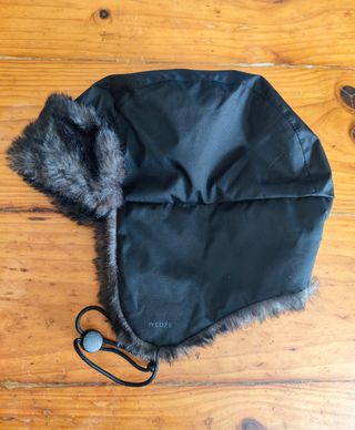 Gorro Ushanka negro - Forro sintético