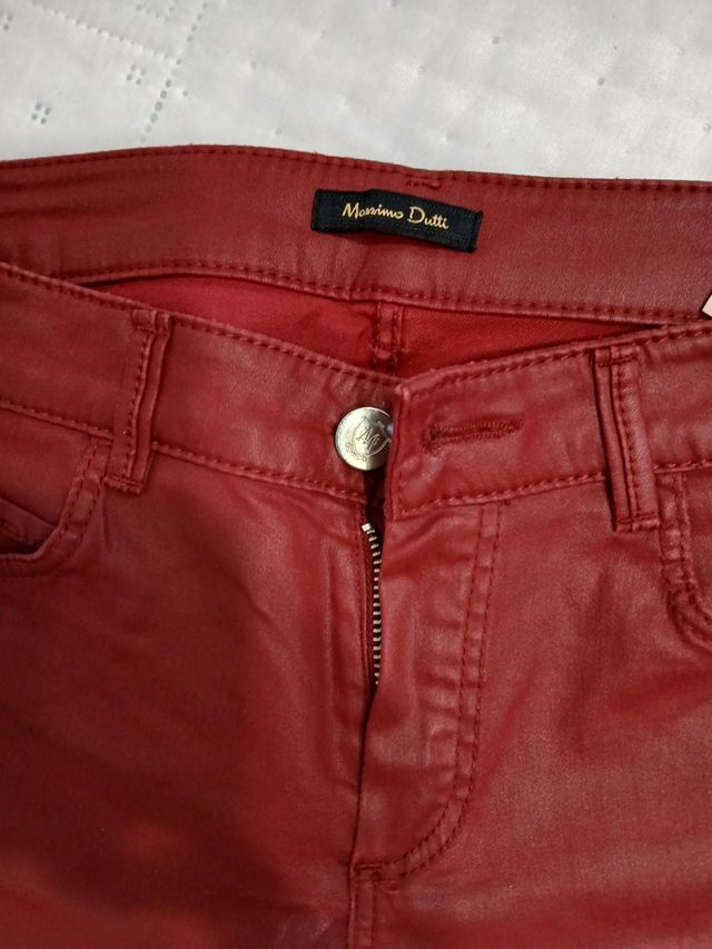 Pantalones Rojos Massimo Dutti
