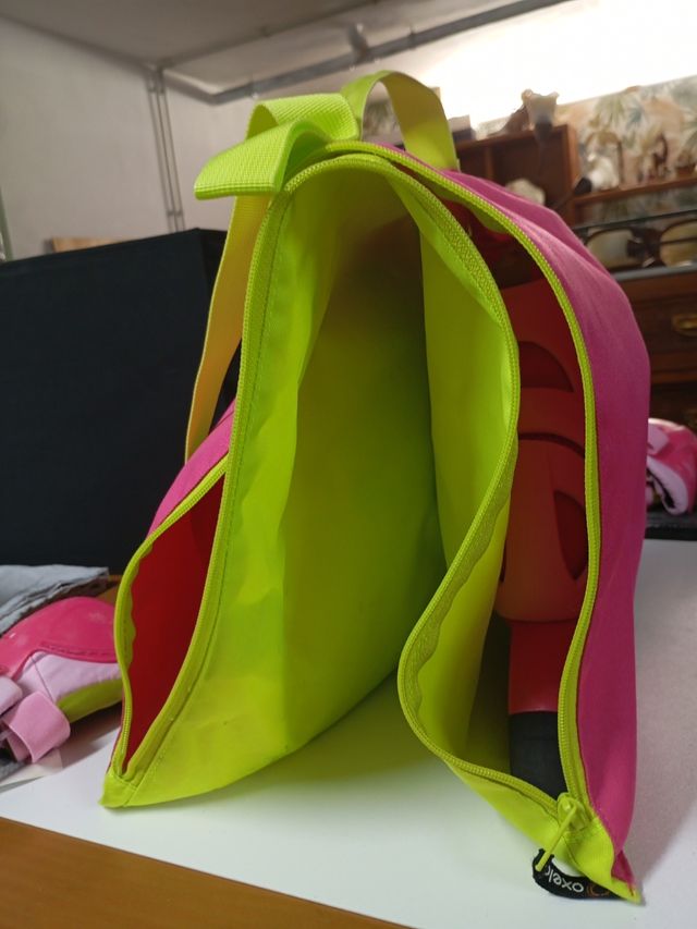 PATINES OXELO ROSA T.32-34 + BOLSA TRANSPORTE