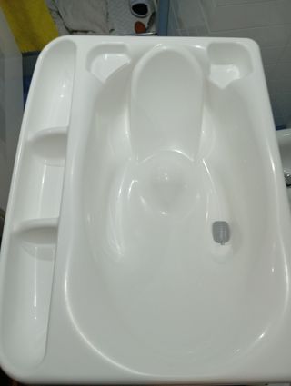 Cambiador bebé + bañera, cambiador bebé