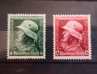 Sellos Alemania 1935 Hitler III Reich