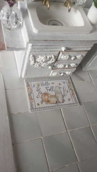 Tappeto cucina shabby chic 1:12